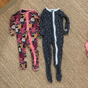 Kickee Pants - set  - 1 footed and 1. not footed. Size 12-18 months